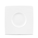 Alc Ambience White Wide Rim Square Plate 8.25" Box 6