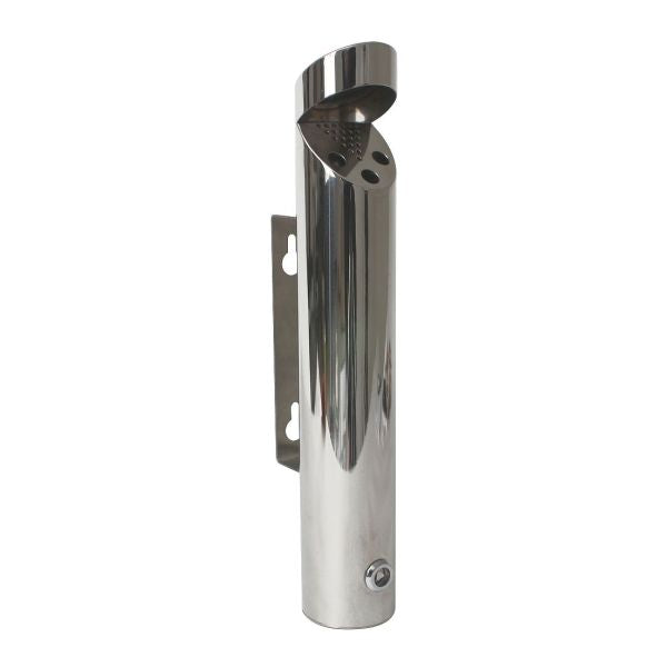 Cylinder Wall-Mounted St/St. Ashtray 46 X 7.5cm pack of 1