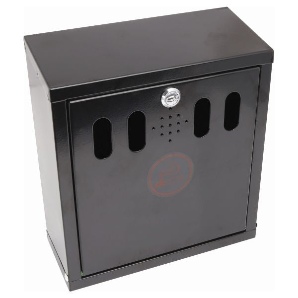 Stephens Black Wall-Mounted Outdoor Ashtray