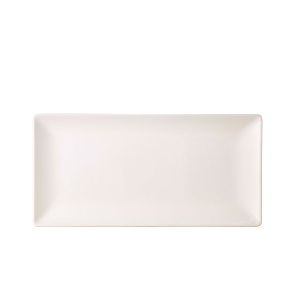 Luna Stoneware White Rectangular Plate 25 x 15cm/10 x 6" (Box of 6)