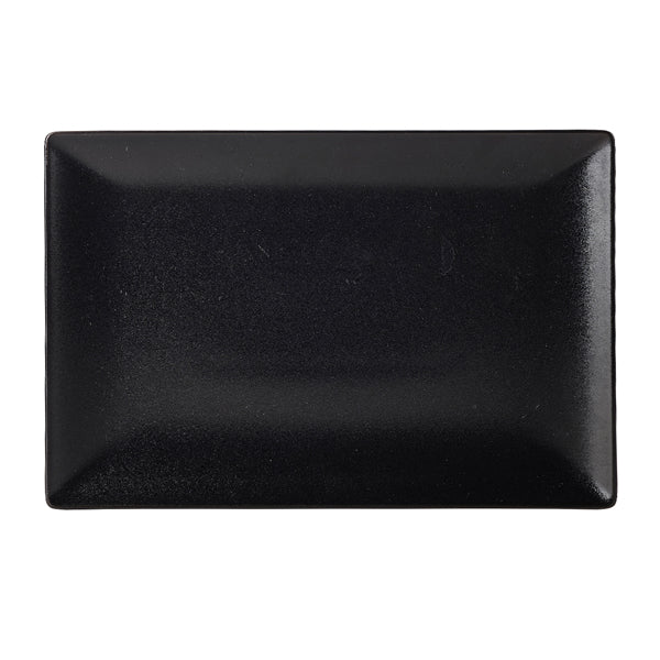 Luna Stoneware Black Rectangular Plate 30 x 20cm/ 12 x 8" pack of 6