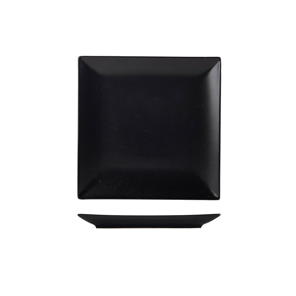 Luna Stoneware Black Square Plate 21cm/8.25" (Box of 6)