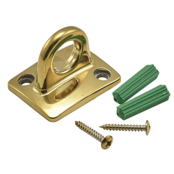 Brass Plated Wall Attachment For Barrier Rope