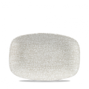 Breccia Agate Grey Chefs Oblong Plate 9.35"X6.2" Box 12