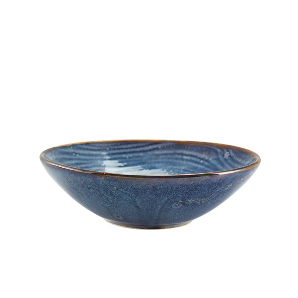 Terra Porcelain Aqua Blue Organic Bowl 22cm pack of 6