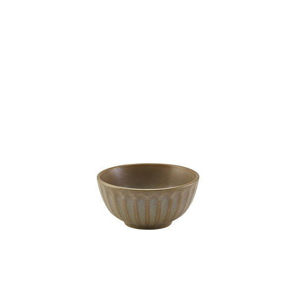 Terra Porcelain Matt Grey Scalloped Round Bowl 13.8cm (Box of 6)