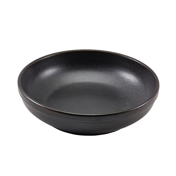 Terra Porcelain Cinder Black Coupe Bowl 23cm (Box of 6)