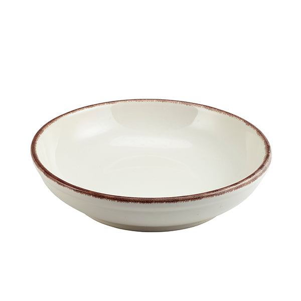 Terra Stoneware Sereno Brown Coupe Bowl 23cm pack of 6