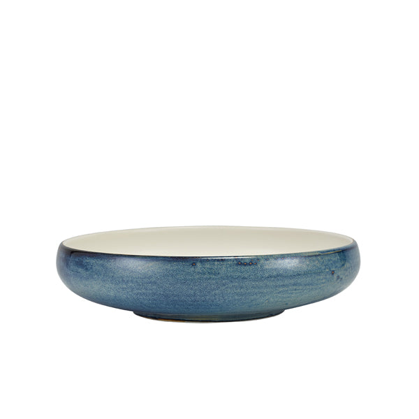 Terra Porcelain Aqua Blue Two Tone Coupe Bowl 24.5cm Box of 6