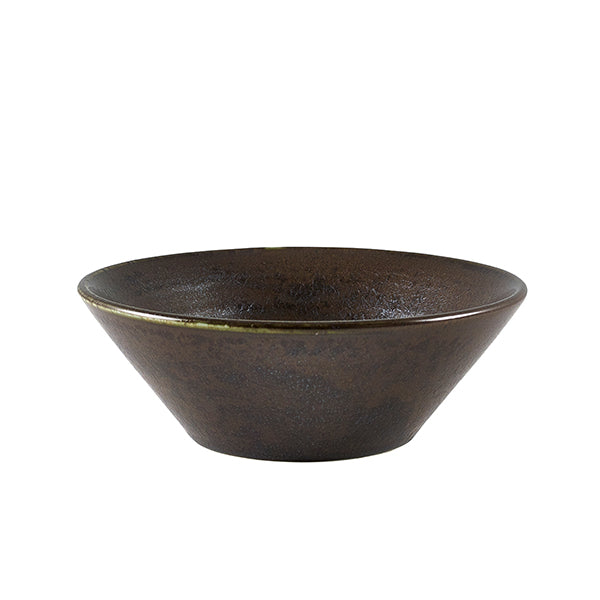 Terra Porcelain Cinder Black Conical Bowl 14cm (Box of 6)