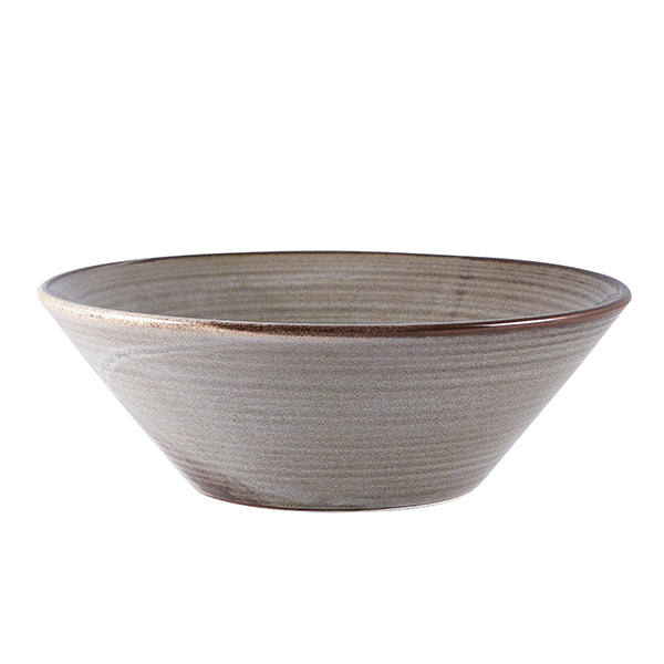 Terra Porcelain Smoke Grey Conical Bowl 19.5cm (Box of 6)