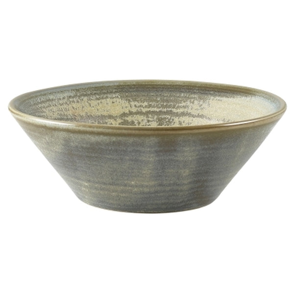 Terra Porcelain Matt Grey Conical Bowl 14cm (Box of 6)