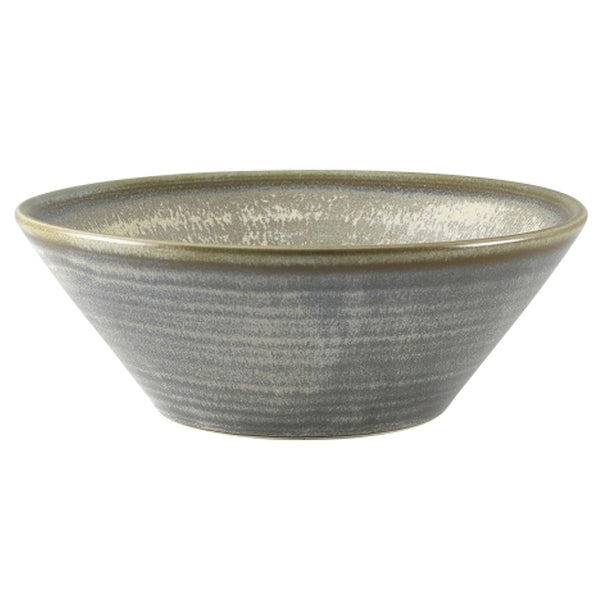 Terra Porcelain Matt Grey Conical Bowl 16cm (Box of 6)