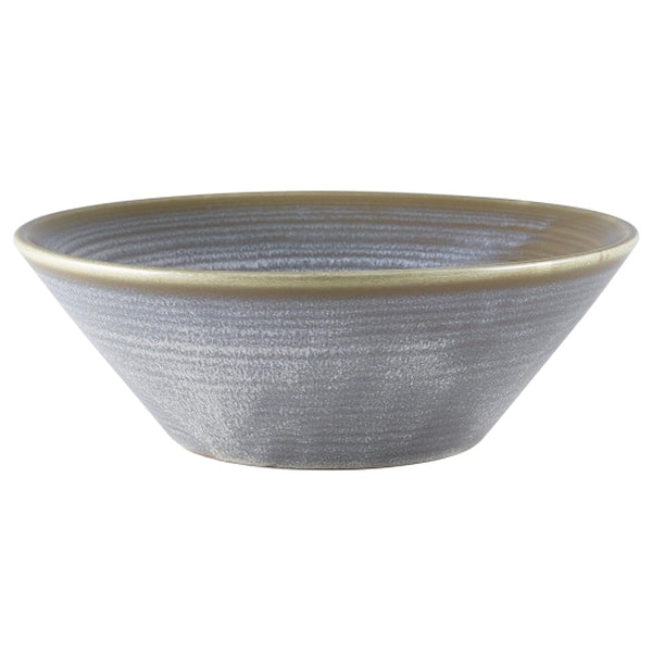 Terra Porcelain Matt Grey Conical Bowl 19.5cm (Box of 6)