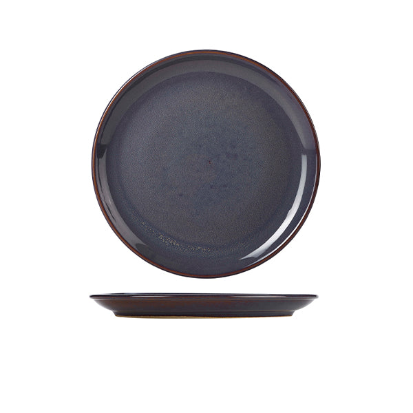 Terra Stoneware Rustic Blue Coupe Plate 19cm (Box of 6)