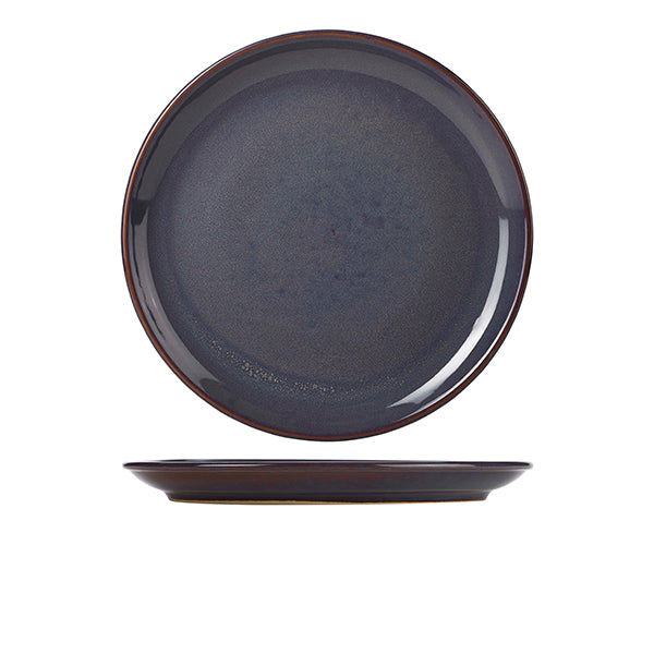 Terra Stoneware Rustic Blue Coupe Plate 27.5cm (Box of 6)