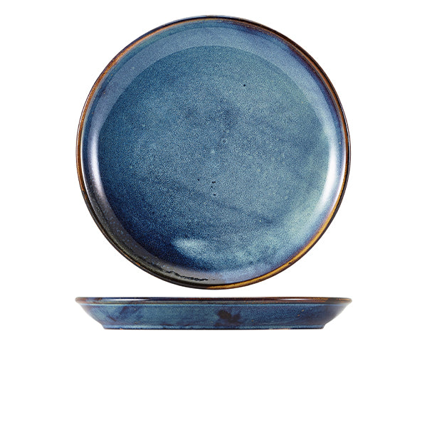 Terra Porcelain Aqua Blue Coupe Plate 30.5cm (Box of 6)