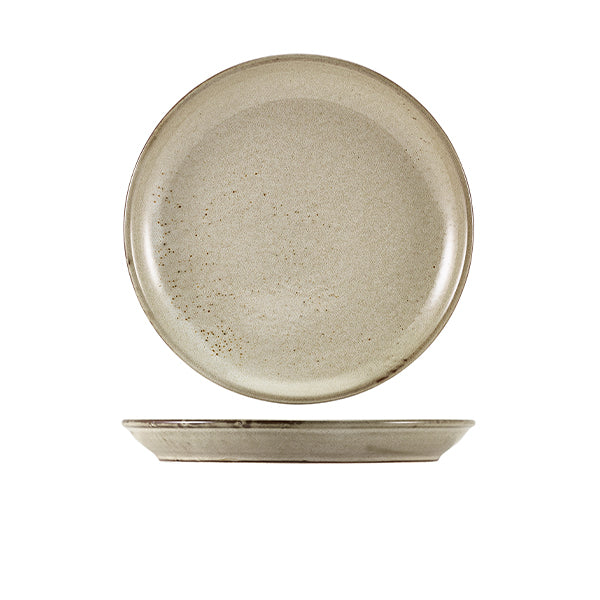 Terra Porcelain Smoke Grey Coupe Plate 24cm (Box of 6)