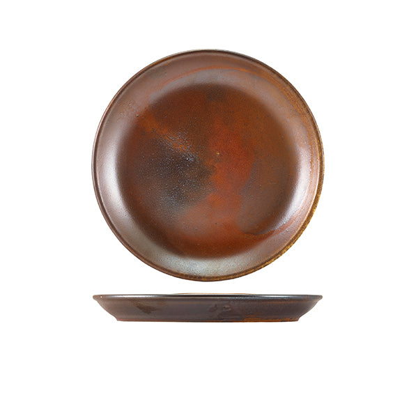 Terra Porcelain Rustic Copper Coupe Plate 19cm (Box of 6)