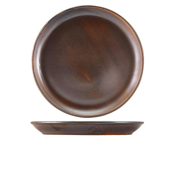 Terra Porcelain Rustic Copper Coupe Plate 30.5cm (Box of 6)