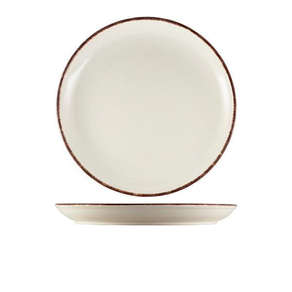 Terra Stoneware Sereno Brown Coupe Plate 27.5cm pack of 6