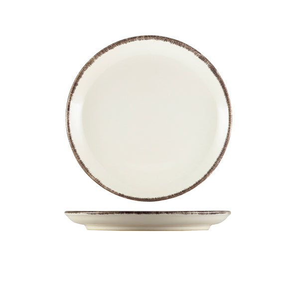 Terra Stoneware Sereno Grey Coupe Plate 19cm (Box of 6)