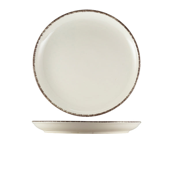 Terra Stoneware Sereno Grey Coupe Plate 27.5cm pack of 6