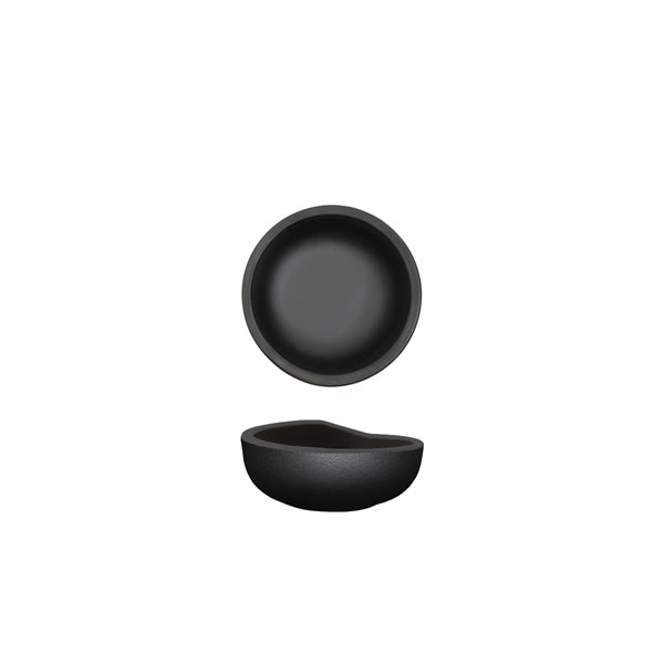 Black Copenhagen Round Melamine Bowl 8.5 x 3.5cm