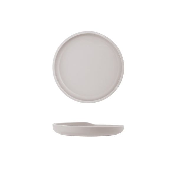 White Copenhagen Round Melamine Plate 17cm