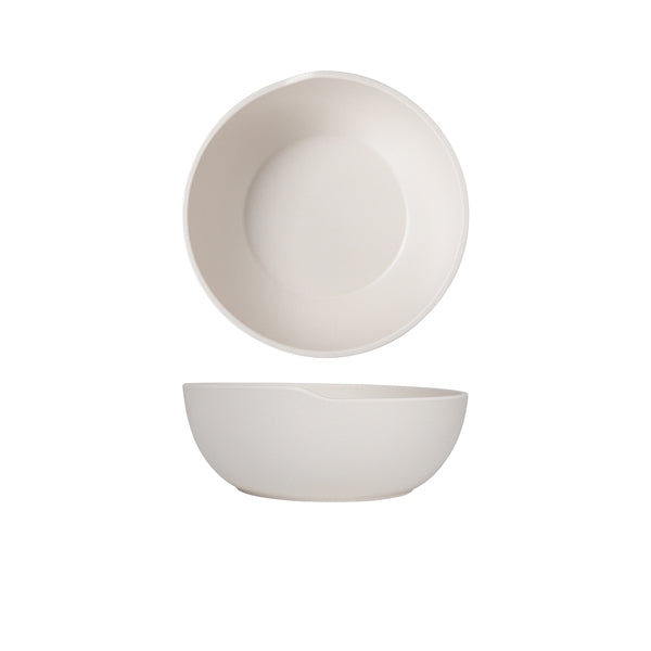 White Copenhagen Round Melamine Bowl 20 x 7.5cm
