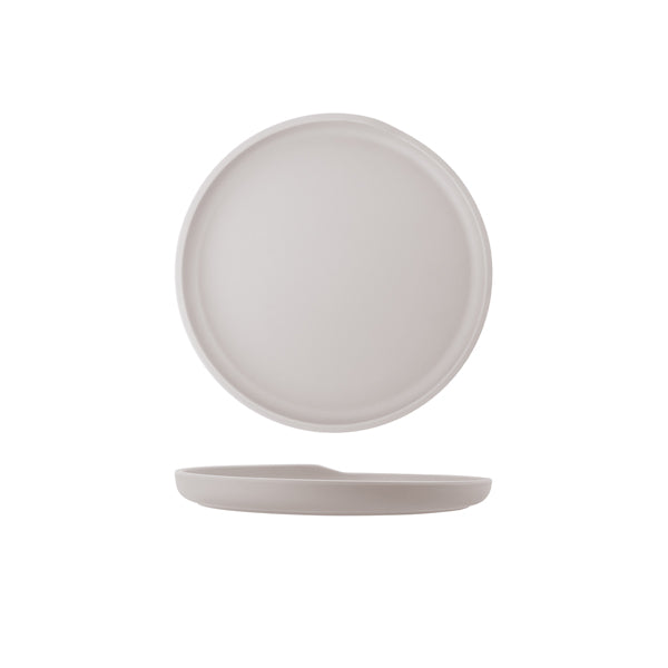 White Copenhagen Round Melamine Plate 22.5cm