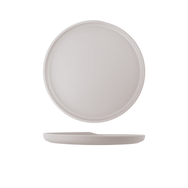 White Copenhagen Round Melamine Plate 28cm pack of 6