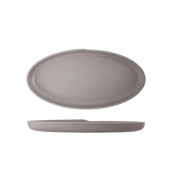Sand Brown Copenhagen Oval Melamine Dish 40 x 20cm