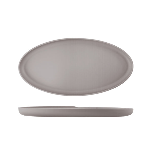 Sand Brown Copenhagen Oval Melamine Dish 47.5 x 24cm