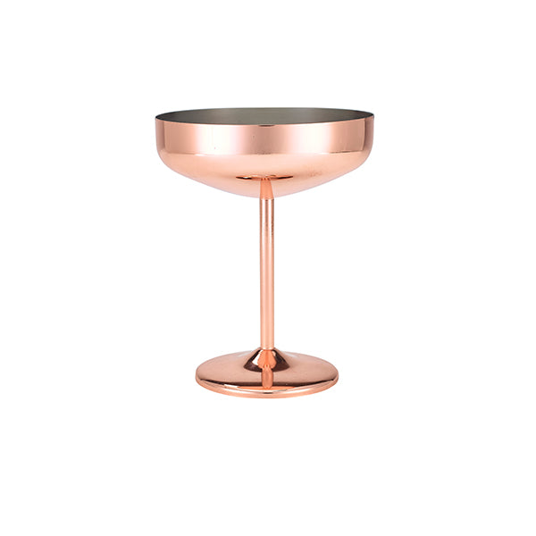 Stephens Copper Plated Cocktail Coupe Glass 30cl/10.5oz