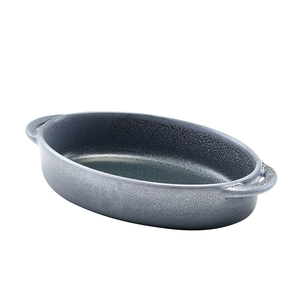 Forge Graphite Stoneware Oval Dish 17.5 x 11.5 x 4cm (Box of 6)