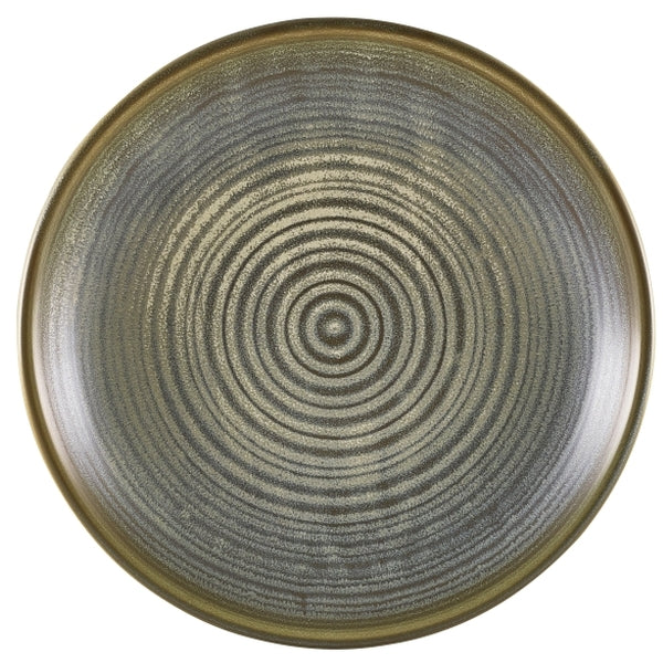 Terra Porcelain Matt Grey Deep Coupe Plate 25cm pack of 6