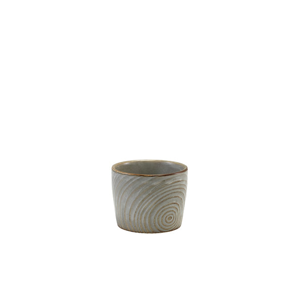 Terra Porcelain Smoke Grey Organic Dip Pot 9cl/3oz Box of 12