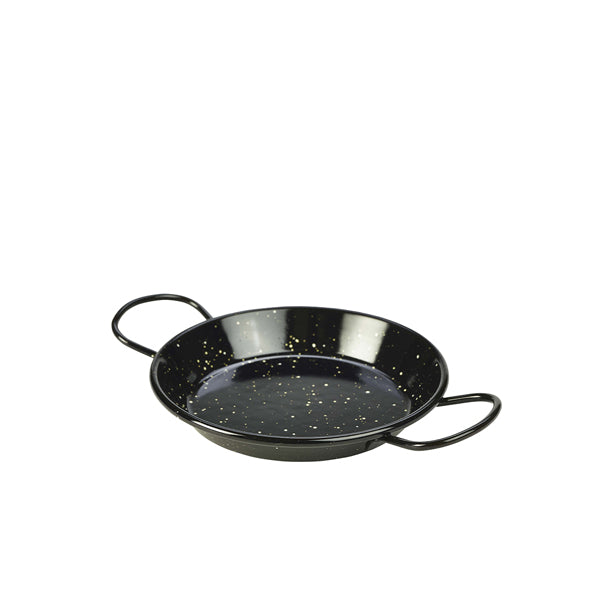 Black Enamel Miniature Paella Pan 15cm pack of 10