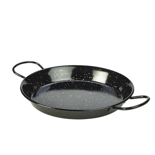 Black Enamel Paella Pan 26cm (Box of 6)