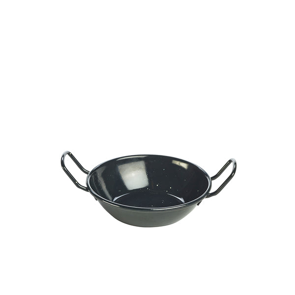 Black Enamel Dish 14cm (Box of 6)