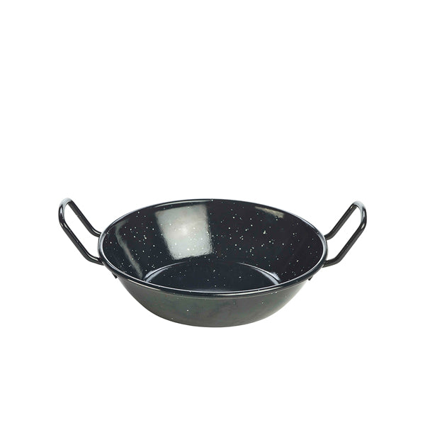 Black Enamel Dish 18cm (Box of 6)