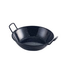 Black Enamel Dish 22cm pack of 6