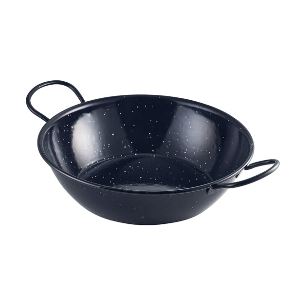 Black Enamel Dish 26cm (Box of 6)