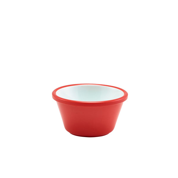 Two Tone Melamine Ramekin Red And White 59ml/2oz (Box of 24)