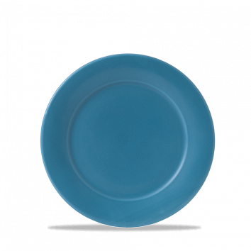 Blue Glaze Mid Rim Plate 8" Box 6