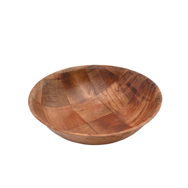 Woven Wood Bowls 8" Dia (Box of 12)