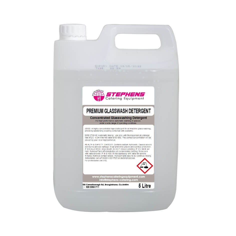 Premium Cabinet Glasswash Per 4x5L - (Contains No Free Caustic Alkalinity)