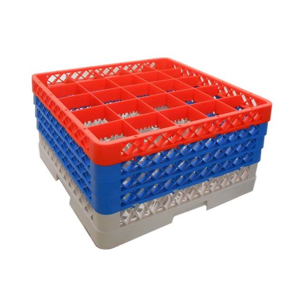 Genware 25 Comp Glass Rack With 4 Extenders pack of 1