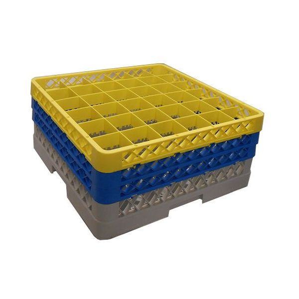 Genware 36 Comp Glass Rack With 3 Extenders pack of 1